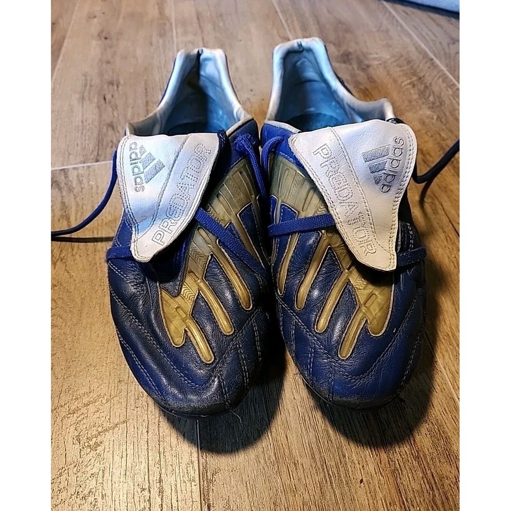 Adidas‎ Predator Absolion Blue Leather Football Soccer Cleats US11 UK10 1/2